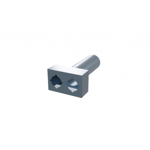 Вентиляционный прямой пленум Flexag PWP-125/75x2, D125, на 2 выxода, L=300 мм