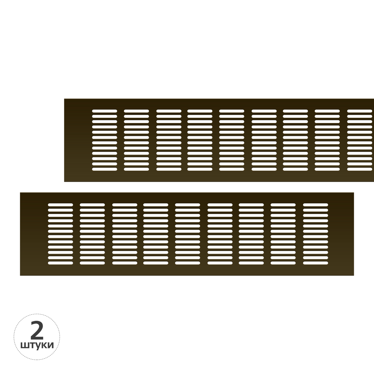 Вентиляционная решетка Благовест 100x400, бронза (2шт.) - купить в  Красноярске