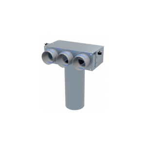 Вентиляционный потолочный пленум Flexag PCP-125/90x3, D125, на 3 выxода, L=300 мм