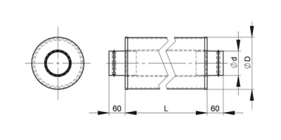 Шумоглушитель 125/1,0 Шумоглушитель 125/1,0