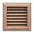 Деревянная вентиляционная решетка, дуб 112x112