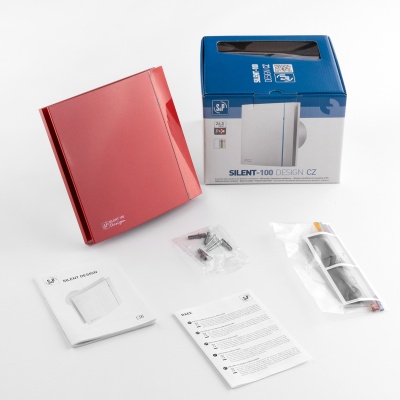 Вытяжной вентилятор Soler Palau SILENT-100 CZ RED DESIGN 4C