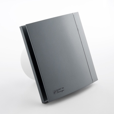 Накладной вентилятор серого цвета Soler Palau SILENT-100 CRZ GREY DESIGN 4C