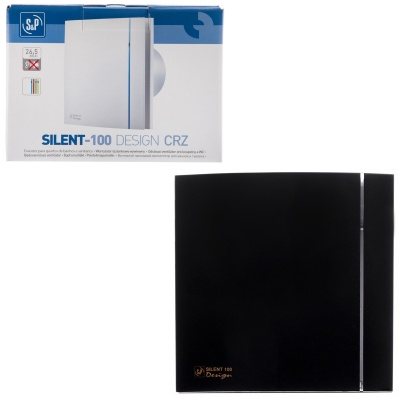 Вытяжной вентилятор Soler Palau SILENT-100 CRZ BLACK DESIGN 4C