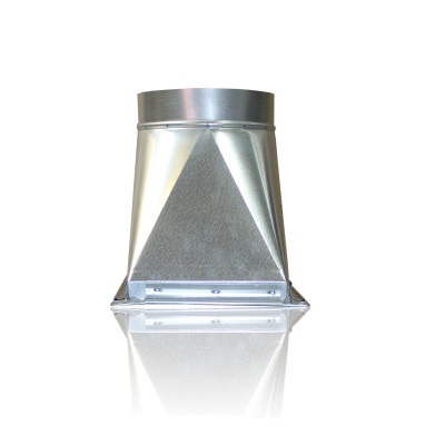 Переход c прямоугольного на круглое сечение (оц. сталь) 500х300-d250