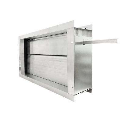 Дроссель-клапан прямоугольный под электропривод (оц. сталь) 300х200