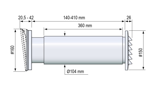 Приточный клапан TL 98 DE