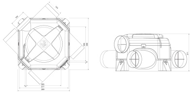 Мультизональный канальный вентилятор Soler Palau OZEO-E ECOWATT RF