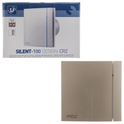 Вытяжной вентилятор Soler Palau SILENT-100 CRZ CHAMPAGNE DESIGN 4C Вытяжной вентилятор Soler Palau SILENT-100 CRZ CHAMPAGNE DESIGN 4C